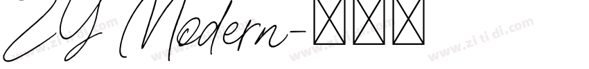 ZY Modern字体转换